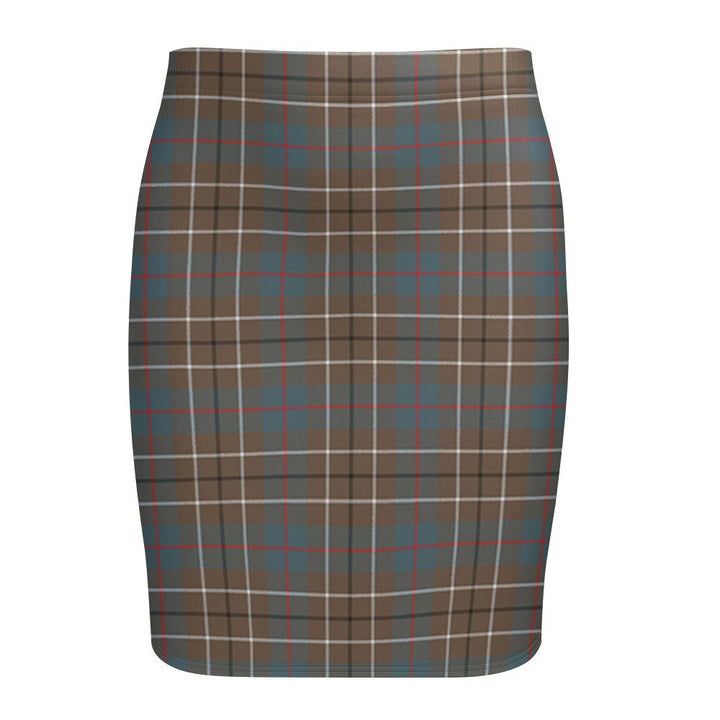 Duncan Weathered Tartan Fitted Skirt