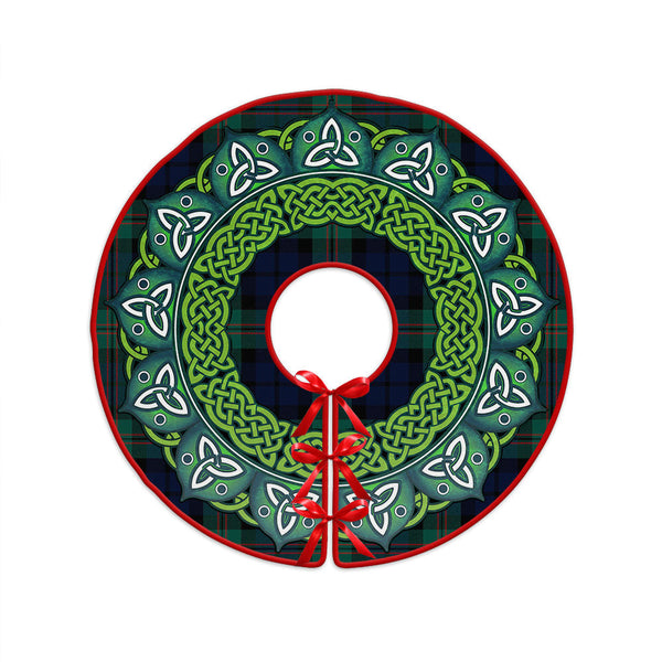 Dundas Modern Clan Badge Tartan Christmas Tree Skirt Heritage Holiday Decor