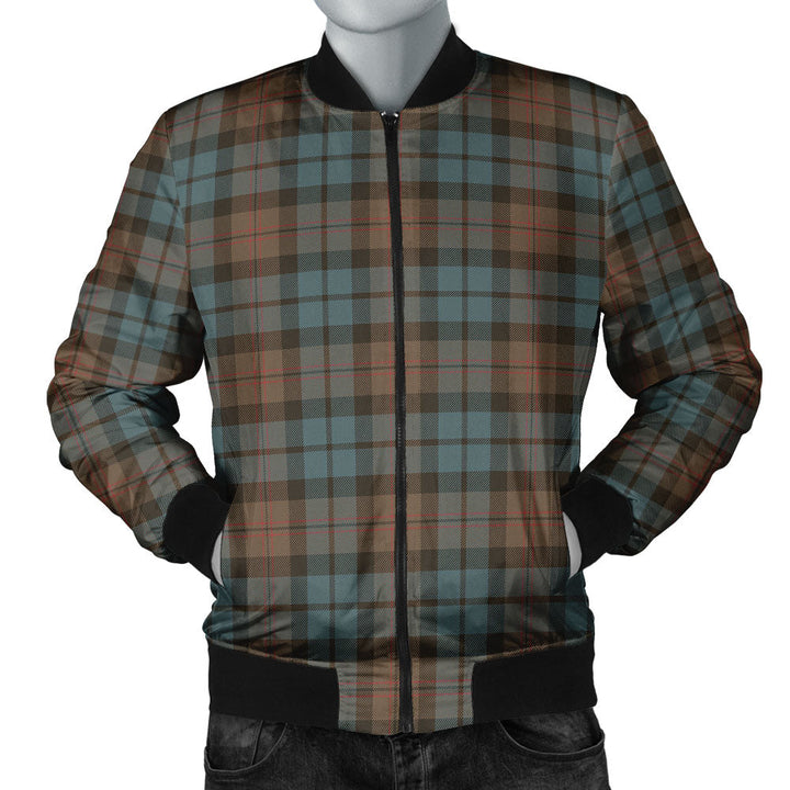 Dundas Weathered Clan Badge Tartan Bomber Jacket