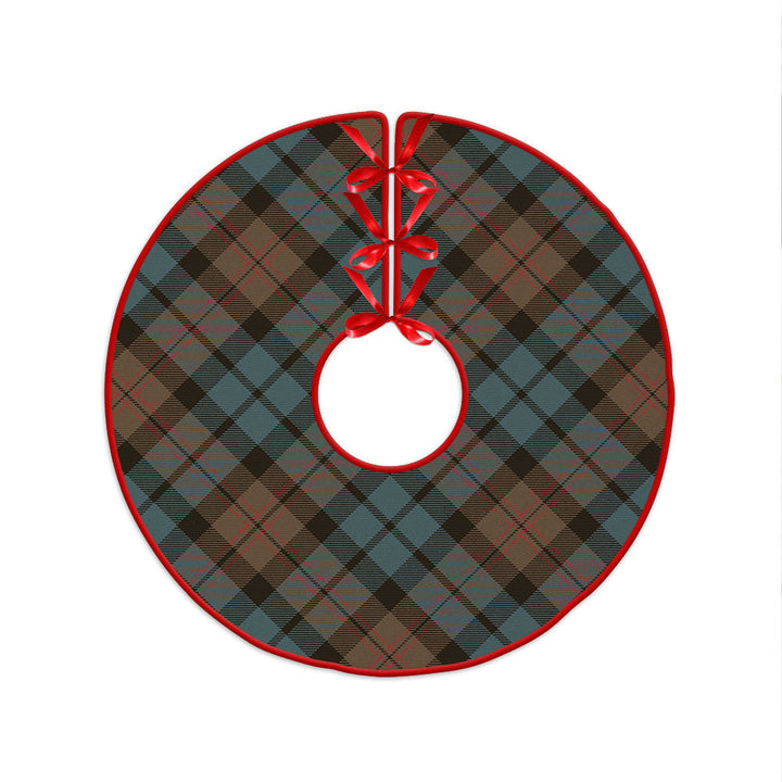 Dundas Weathered Clan Badge Tartan Christmas Tree Skirt