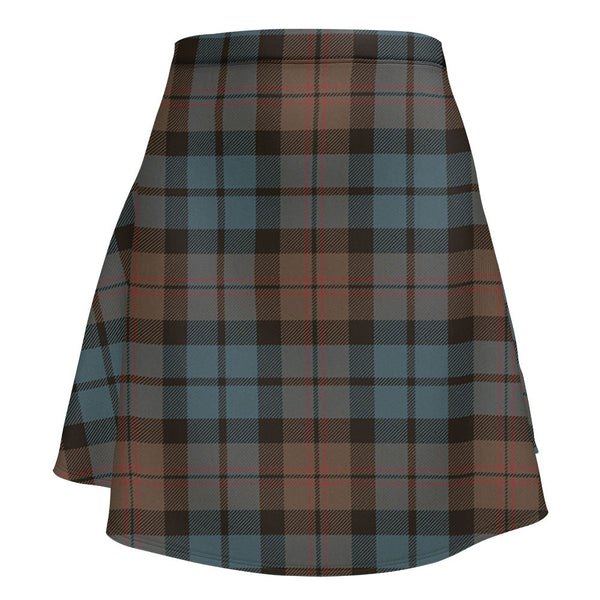 Dundas Weathered Clan Badge Tartan Flared Skirt