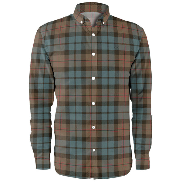 Dundas Weathered Clan Badge Tartan Long Sleeve Shirt