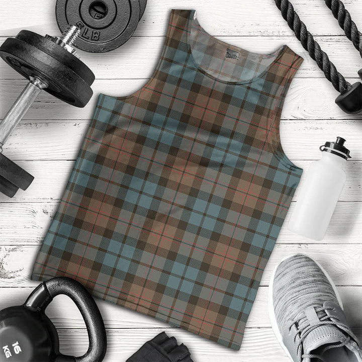 Dundas Weathered Clan Badge Tartan Men Tank Top