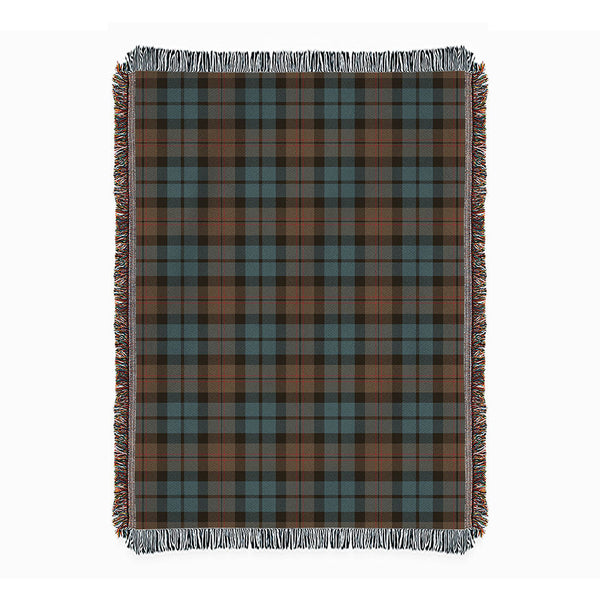 Dundas Weathered Clan Badge Tartan Woven Blanket