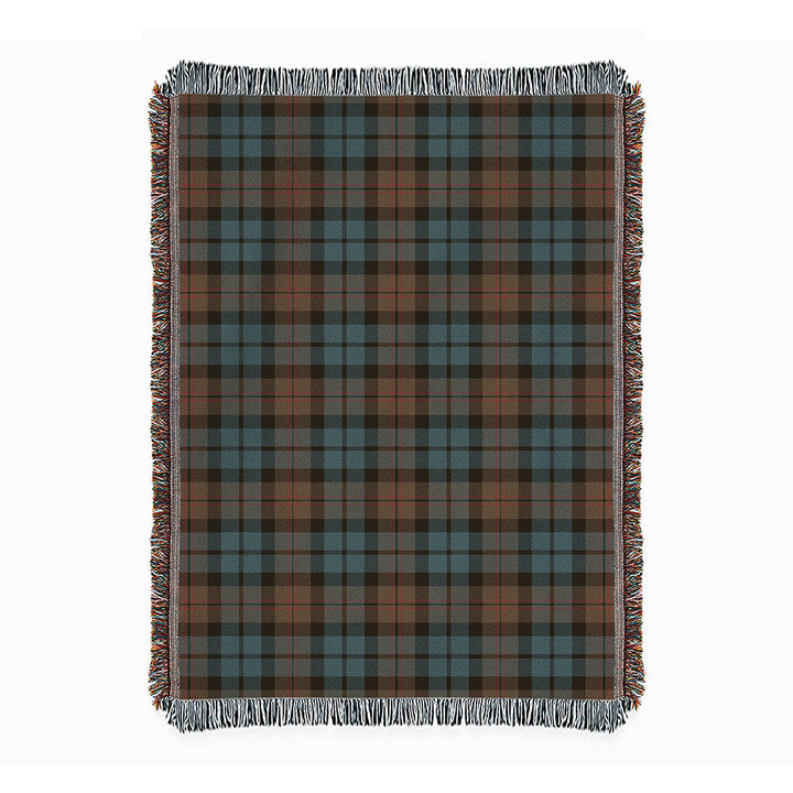 Dundas Weathered Clan Badge Tartan Woven Blanket