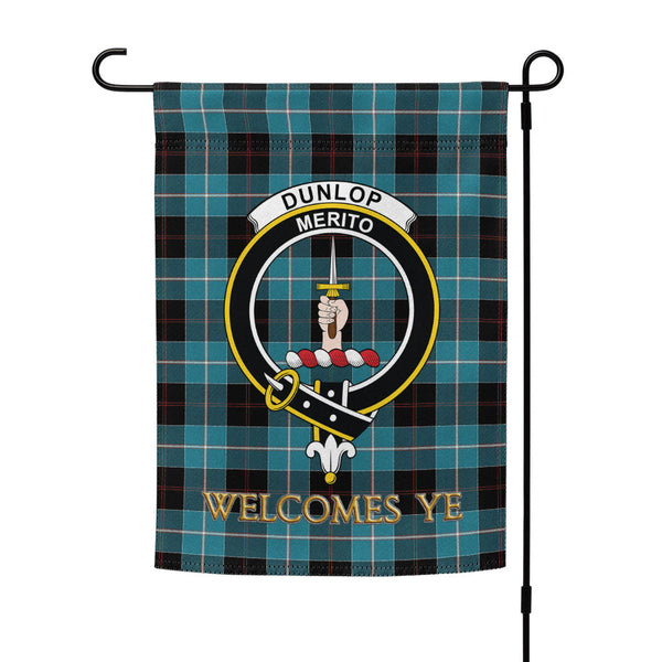 Dunlop Ancient Clan Badge Tartan Garden Flag