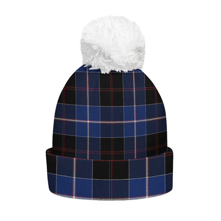 Dunlop Modern Clan Badge Tartan Bobble Beanie Hat