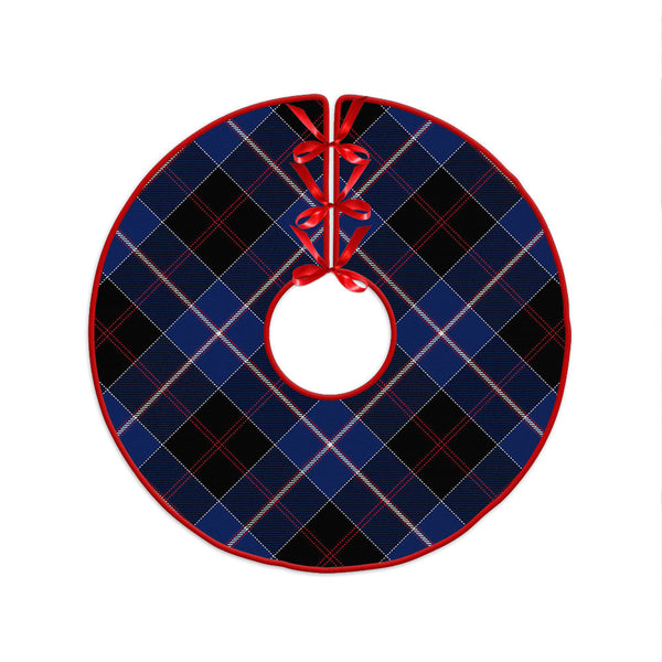 Dunlop Modern Clan Badge Tartan Christmas Tree Skirt