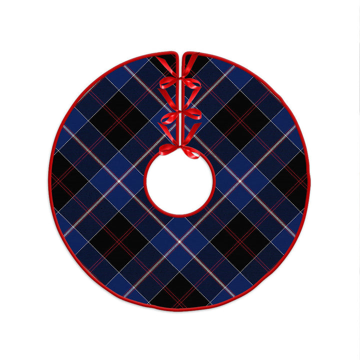 Dunlop Modern Clan Badge Tartan Christmas Tree Skirt