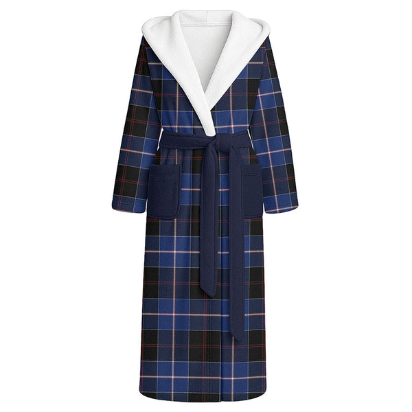 Dunlop Modern Clan Badge Tartan Flannel Hooded Bathrobe