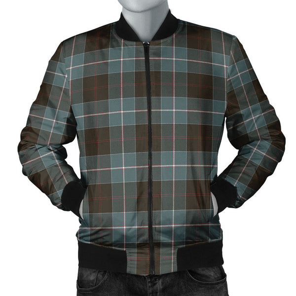 Dunlop Weathered Clan Badge Tartan Bomber Jacket