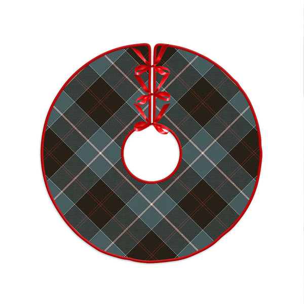 Dunlop Weathered Clan Badge Tartan Christmas Tree Skirt