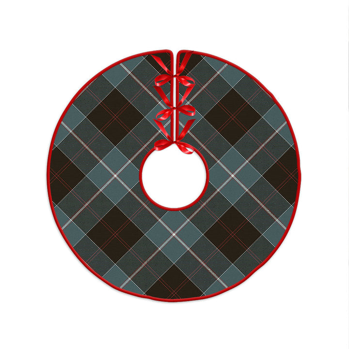 Dunlop Weathered Clan Badge Tartan Christmas Tree Skirt