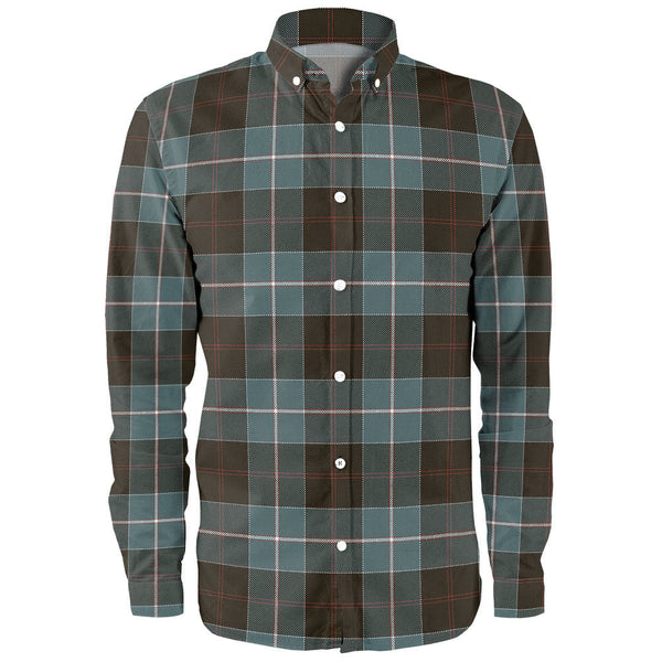 Dunlop Weathered Clan Badge Tartan Long Sleeve Shirt