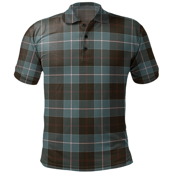 Dunlop Weathered Clan Badge Tartan Polo Shirt