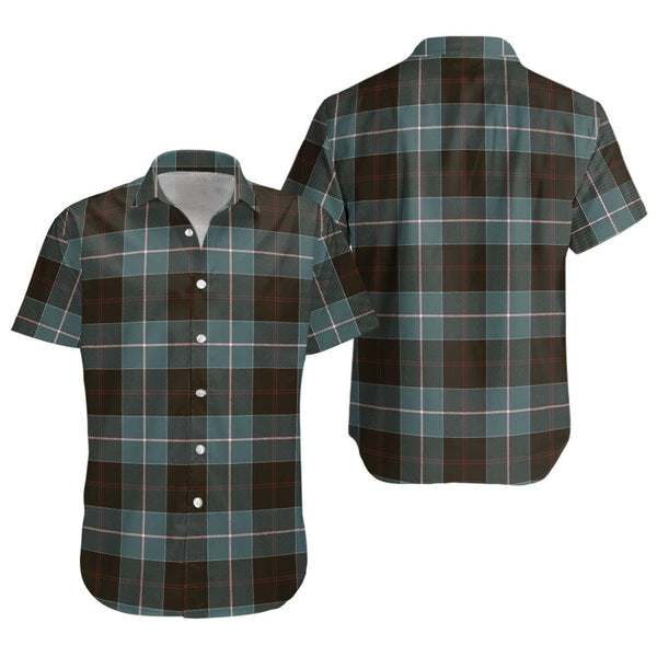 Dunlop Weathered Clan Badge Tartan Short Sleeve Shirt