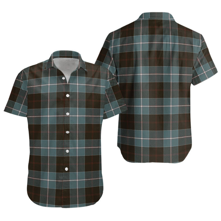 Dunlop Weathered Clan Badge Tartan Short Sleeve Shirt