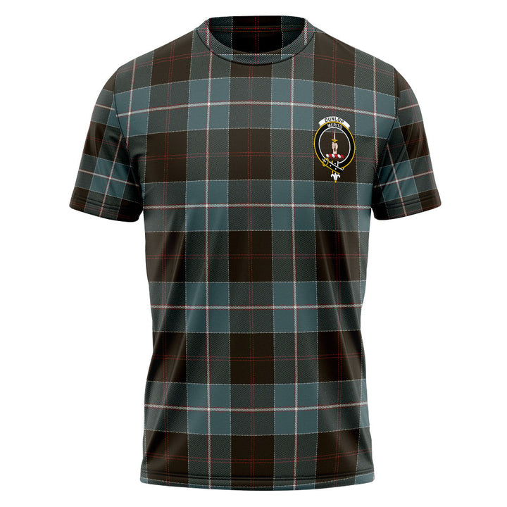 Dunlop Weathered Clan Badge Tartan T-Shirt