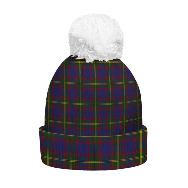 Durie Clan Badge Tartan Bobble Beanie Hat