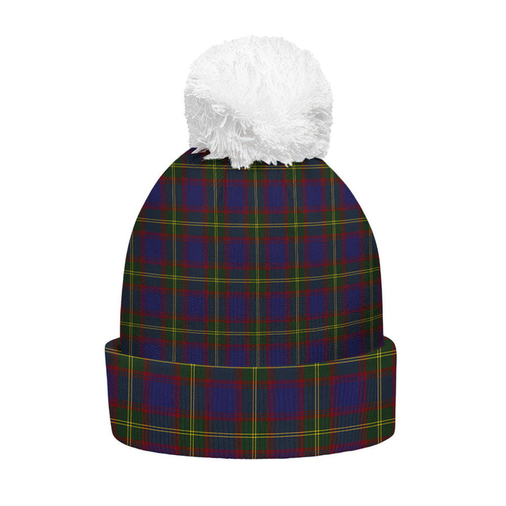 Durie Clan Badge Tartan Bobble Beanie Hat