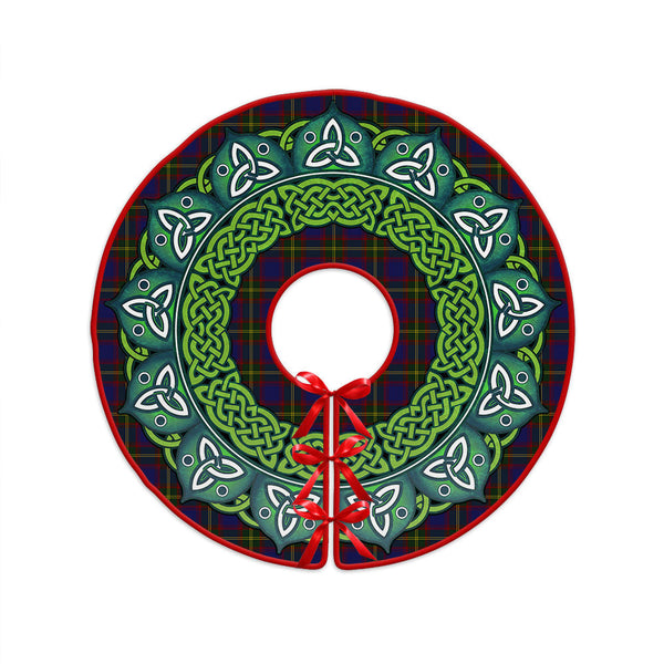 Durie Clan Badge Tartan Christmas Tree Skirt Heritage Holiday Decor