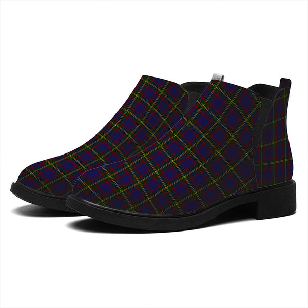 Durie Tartan Flat Ankle Boots