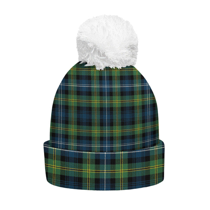 Dyce Modern Clan Badge Tartan Bobble Beanie Hat