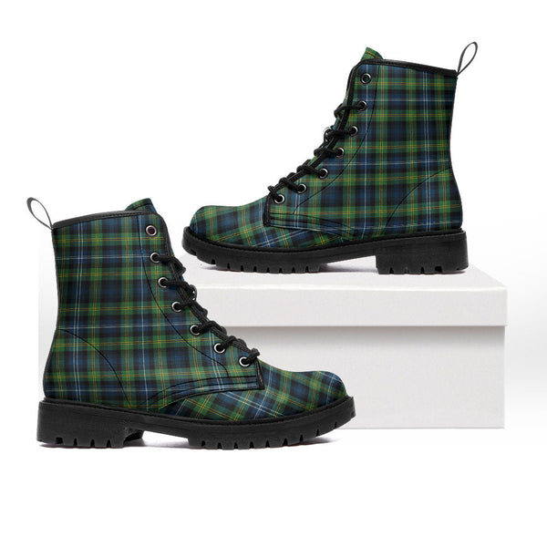 Dyce Modern Clan Badge Tartan Leather Boots