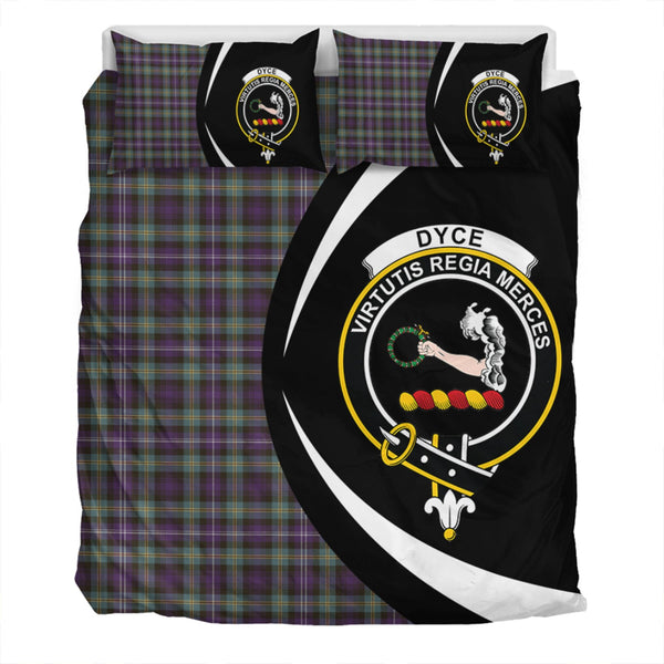 Dyce Weathered Clan Badge Tartan Bedding Set Circle Style