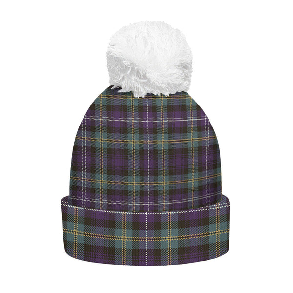 Dyce Weathered Clan Badge Tartan Bobble Beanie Hat