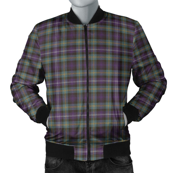 Dyce Weathered Clan Badge Tartan Bomber Jacket