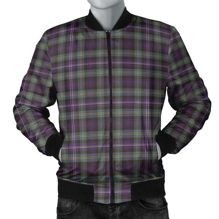 Dyce Weathered Clan Badge Tartan Bomber Jacket