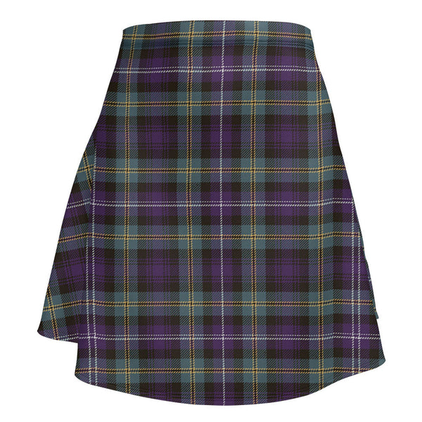 Dyce Weathered Clan Badge Tartan Flared Skirt