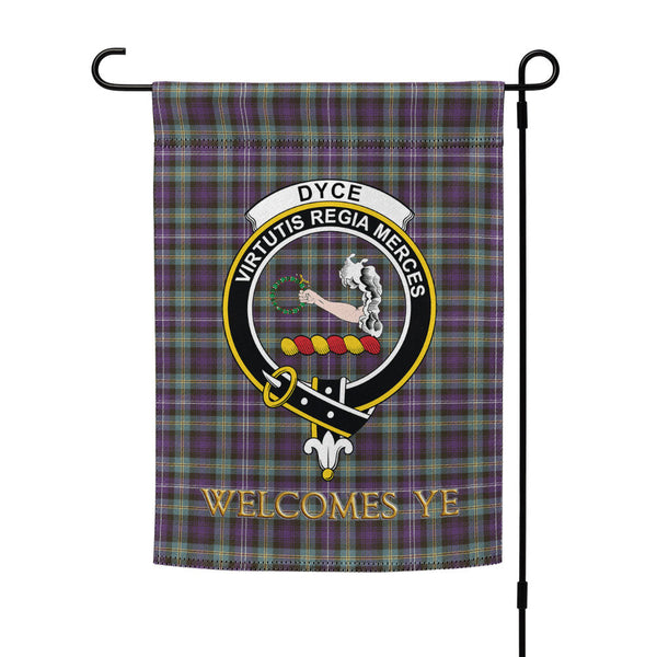 Dyce Weathered Clan Badge Tartan Garden Flag