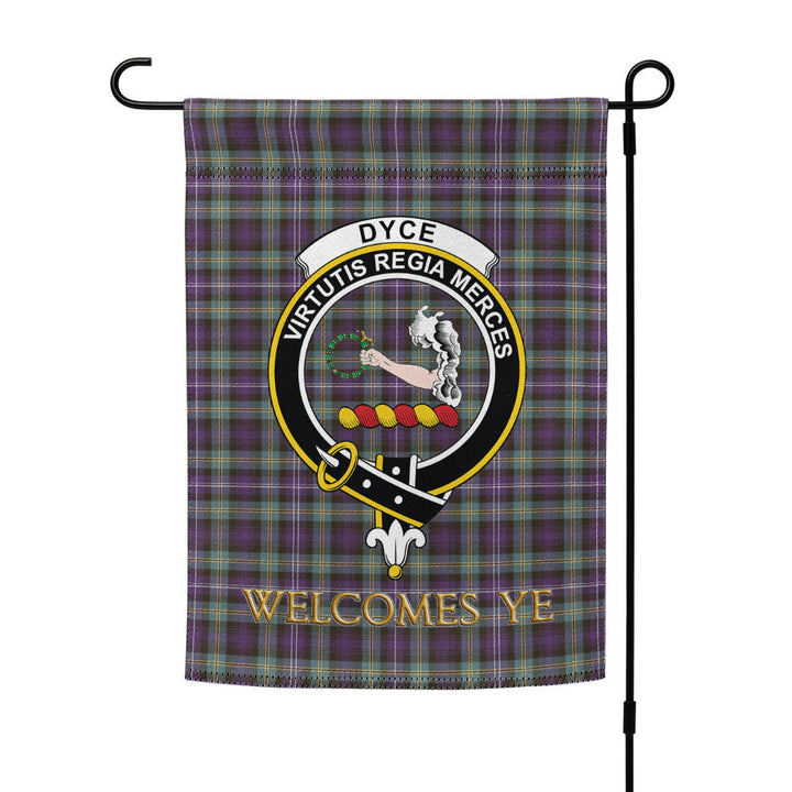 Dyce Weathered Clan Badge Tartan Garden Flag