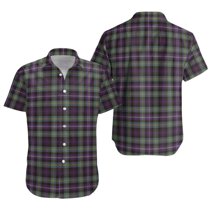 Dyce Weathered Clan Badge Tartan Short Sleeve Shirt
