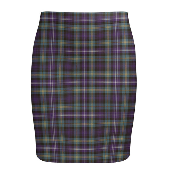 Dyce Weathered Tartan Fitted Skirt