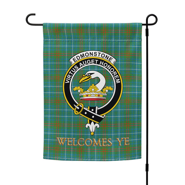 Edmonstone Ancient Clan Badge Tartan Garden Flag
