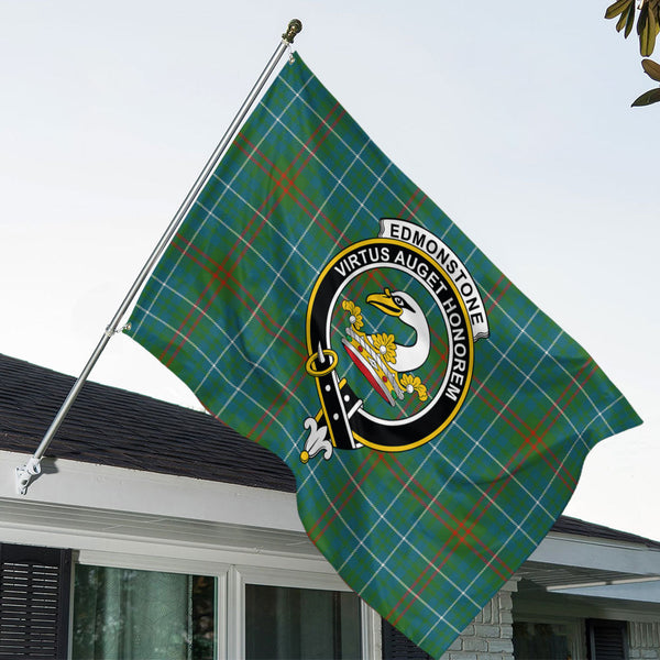 Edmonstone Ancient Clan Badge Tartan House Flag