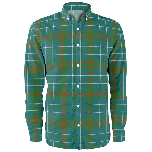 Edmonstone Ancient Clan Badge Tartan Long Sleeve Shirt