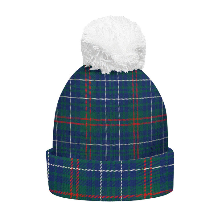 Edmonstone Modern Clan Badge Tartan Bobble Beanie Hat