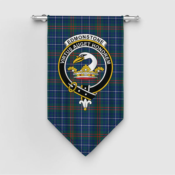 Edmonstone Modern Clan Badge Tartan Gonfalon