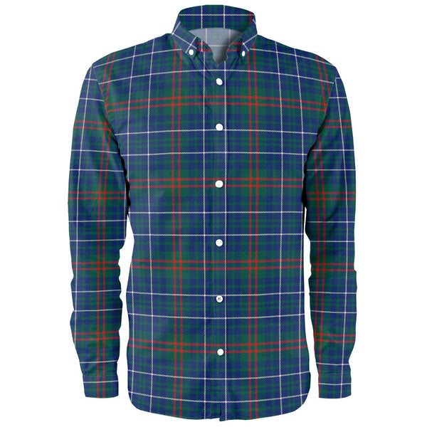 Edmonstone Modern Clan Badge Tartan Long Sleeve Shirt