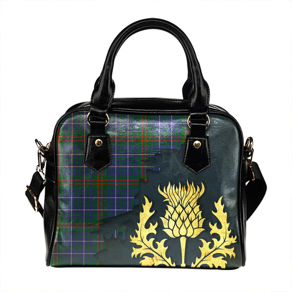 Edmonstone Tartan Shoulder Handbag Thistle Oldest Style