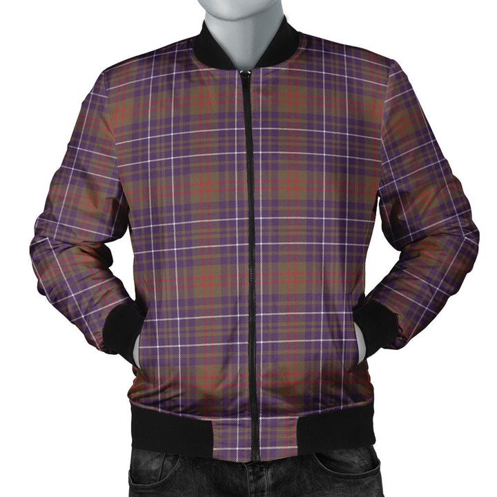 Edmonstone Weathered Clan Badge Tartan Bomber Jacket