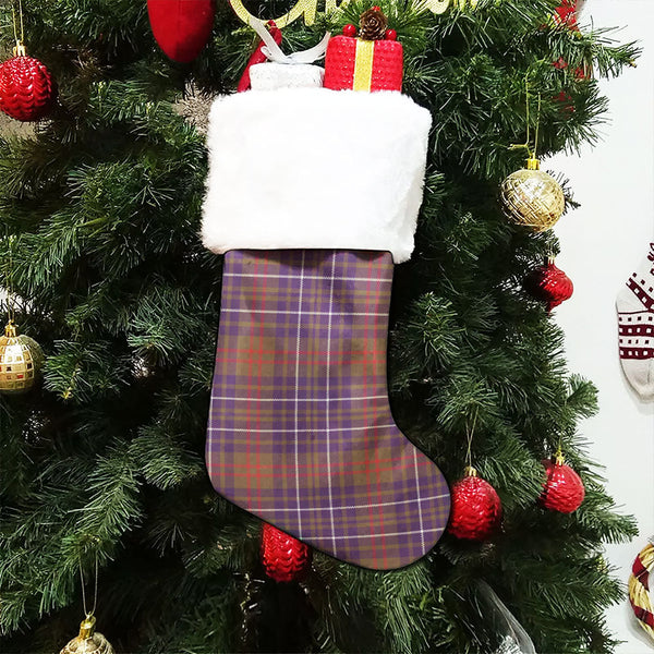 Edmonstone Weathered Clan Badge Tartan Christmas Stocking