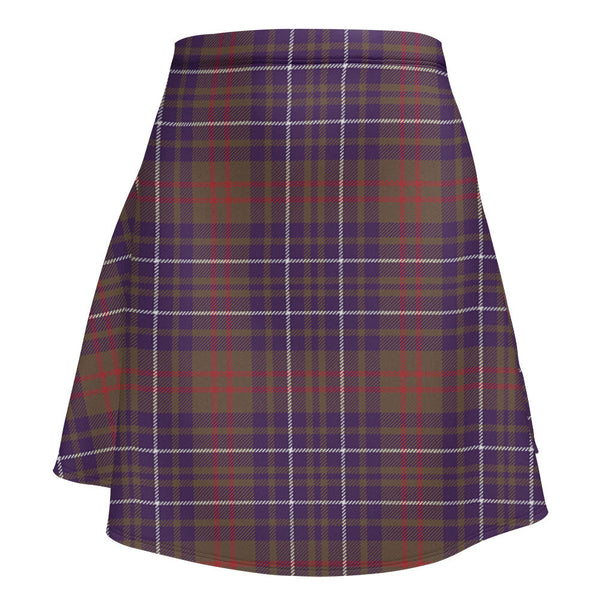 Edmonstone Weathered Clan Badge Tartan Flared Skirt
