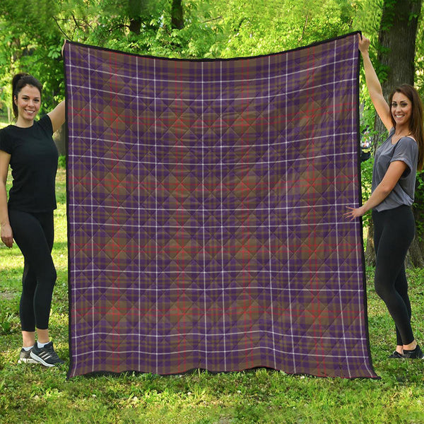 Edmonstone Weathered Clan Badge Tartan Premium Quilt