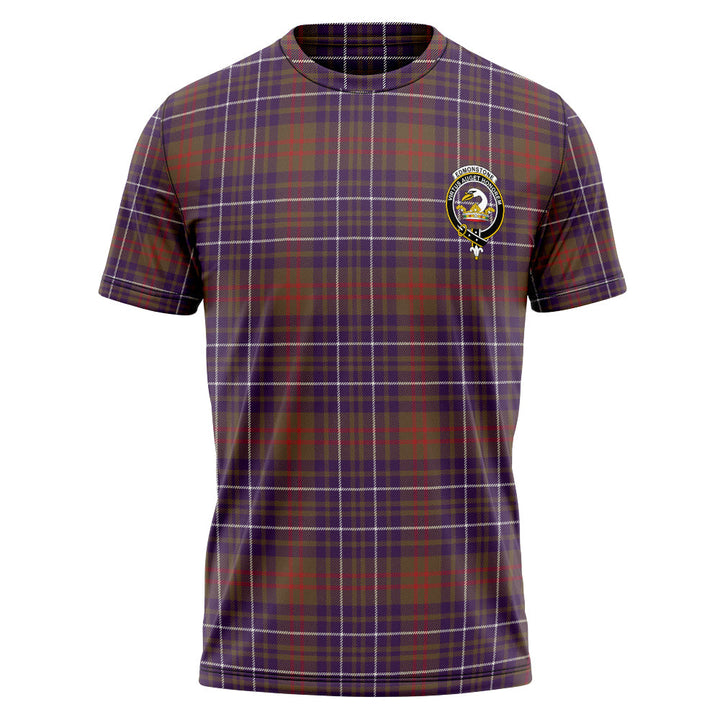 Edmonstone Weathered Clan Badge Tartan T-Shirt