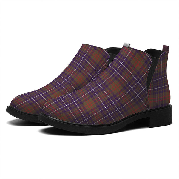 Edmonstone Weathered Tartan Flat Ankle Boots